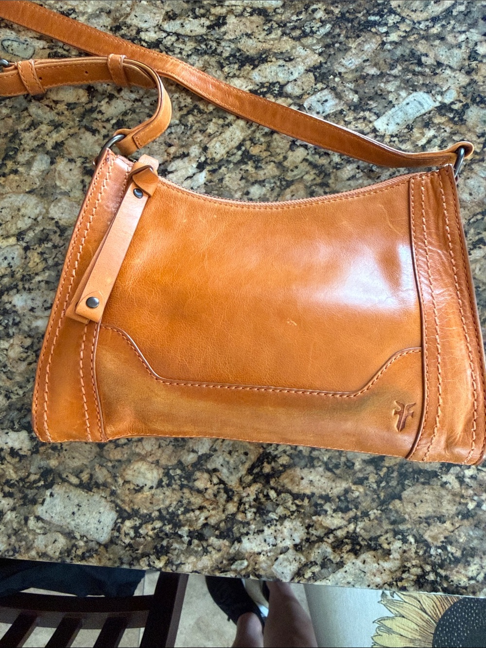Frye Melissa Leather Crossbody Shoulder Bag